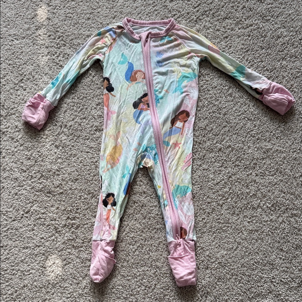 Little Sleepies Colorful Mermaid Kids Footie